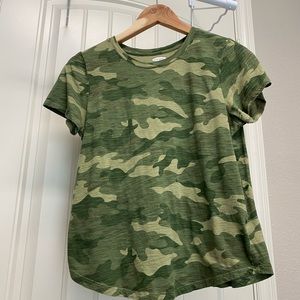 Old Navy green camo shirt